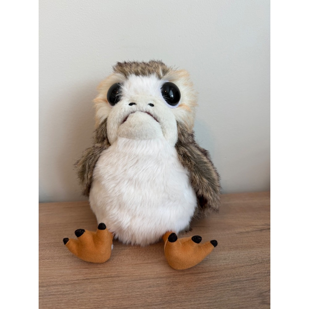Star Wars The Last Jedi Porg Electronic Plush Seven20 Talking Toy Brown White